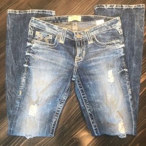 Big Star Liv Distressed Boot Cut Jeans